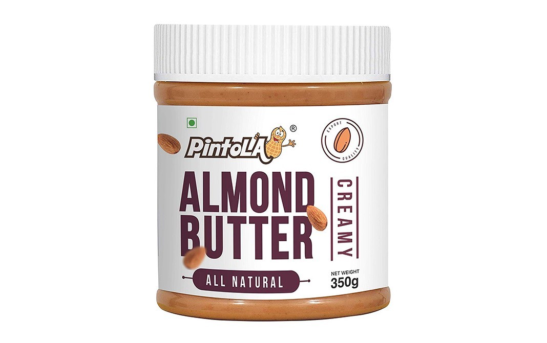 Pintola Almond Butter Creamy All Natural   Plastic Jar  350 grams